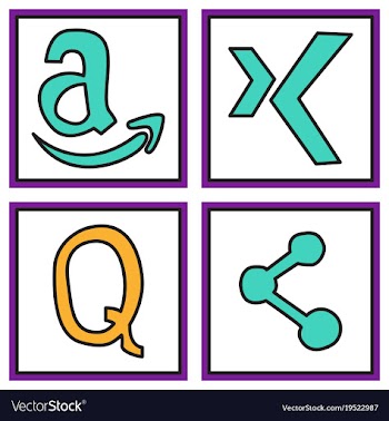 Social network symbols in speech balloons vector image