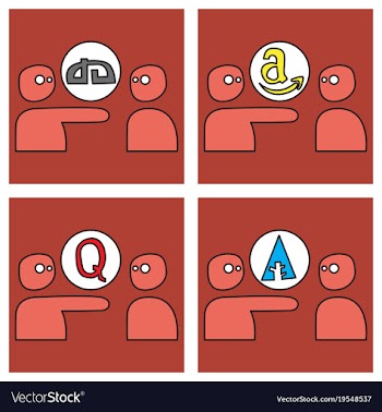 Social network symbols in speech balloons vector image