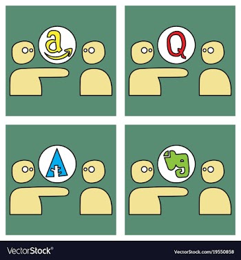 Social network symbols in speech balloons vector image