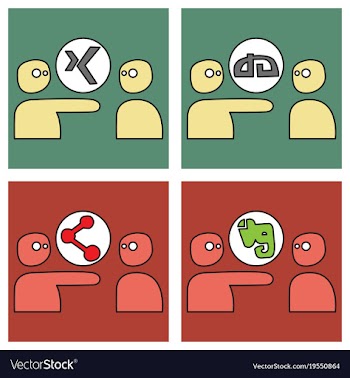 Social network symbols in speech balloons vector image