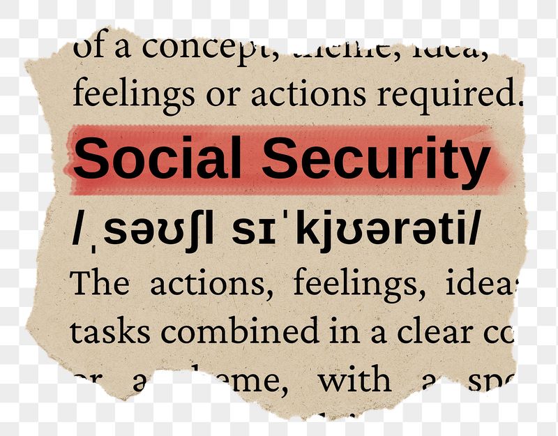 Social security png word sticker, | Free PNG - rawpixel