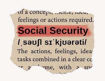 Social security ripped dictionary, editable | Free PSD - rawpixel