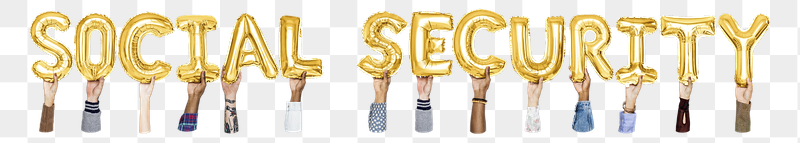 Social security word png, hands | Free PNG - rawpixel