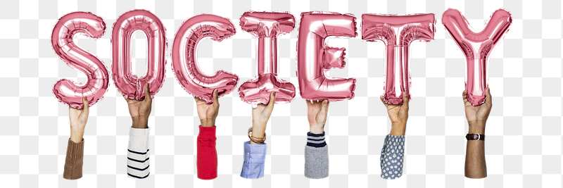 Society word png, hands holding | Free PNG - rawpixel