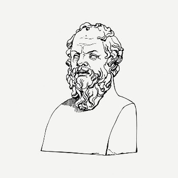 Socrates bust collage element, vintage | Free PSD Illustration - rawpixel