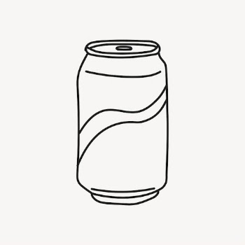 Soda can doodle clipart, drinks, | Free PSD Illustration - rawpixel
