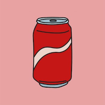 Soda can doodle sticker, cute | Free PSD Illustration - rawpixel