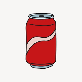 Soda can doodle sticker, cute | Free Vector Illustration - rawpixel