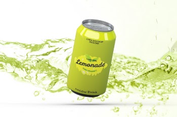 Soda can mockup Free Psd