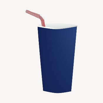 Soda cup clipart, illustration vector. | Free Vector - rawpixel