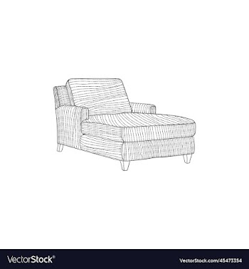 sofa bed furniture lineart style design