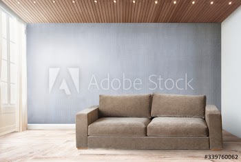 Sofa in a gray room