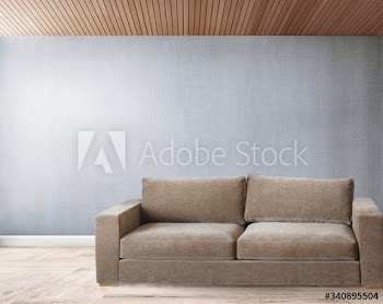 Sofa in a gray room