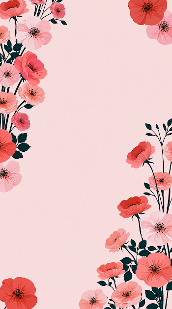 Soft Blush Pink Floral Background