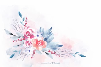 Soft-colored watercolor floral background Free Vector