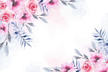 Soft-colored watercolor floral background Free Vector