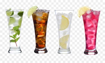 Soft drink Cocktail Carbonated drink Carbonated water Cola - Four cups of cocktail 
