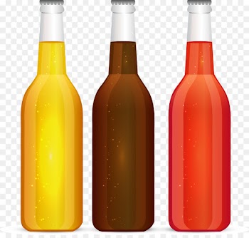 Soft drink Cocktail Juice Bottle - 3 bottles of colored cocktails 