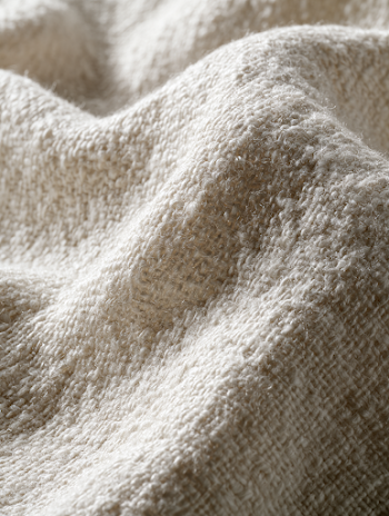 Soft Natural Off-White Linen Fabric Texture