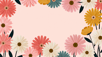 Soft Pastel Spring Floral Design