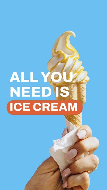 Soft serve Instagram story template, | Free Vector Template - rawpixel