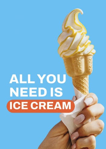 Soft serve poster editable template, | Free PSD Template - rawpixel