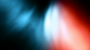 Soft Teal-Blue and Red-Orange Abstract Light Gradients