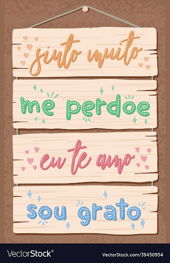 soft wood lettering in brazilian portuguese