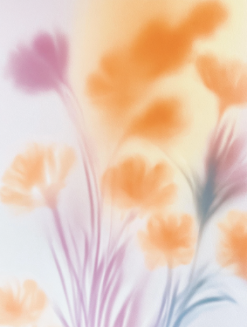 Softly Blurred Floral Abstract