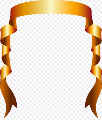 Software Picture frame Clip art - Golden ribbon 