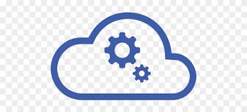 Software Vector Database With Cloud Icon - Cloud Solution Icon