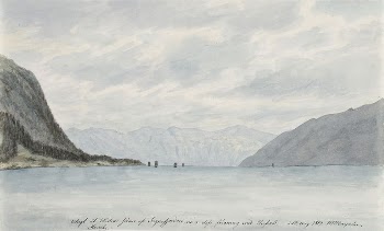 Sognefjorden invid havet, 1819 | Free Photo - rawpixel