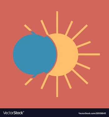Solar eclipse or planetary collision solar vector image
