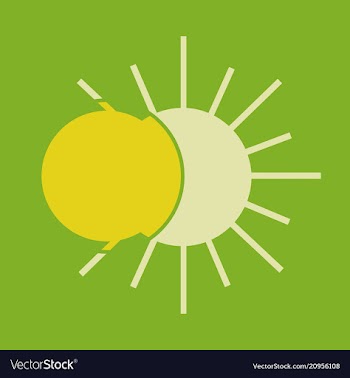 Solar eclipse or planetary collision solar vector image