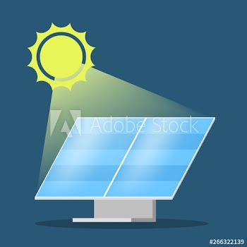 Solar panel alternative energy concept
