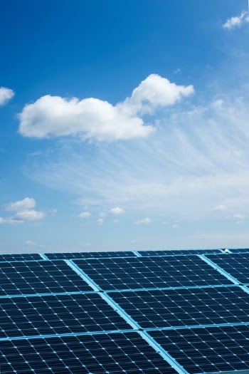 Solar Panels under Blue Cloudy Sky  · Free Stock Photo