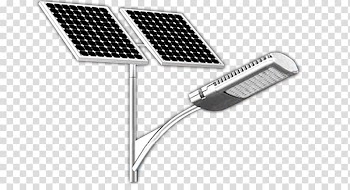 Solar street light Solar energy LED street light, Streetlight transparent background PNG clipart