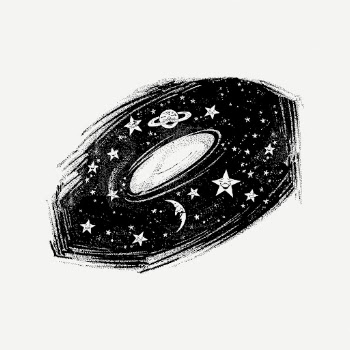 Solar system drawing, celestial art | Free PSD - rawpixel