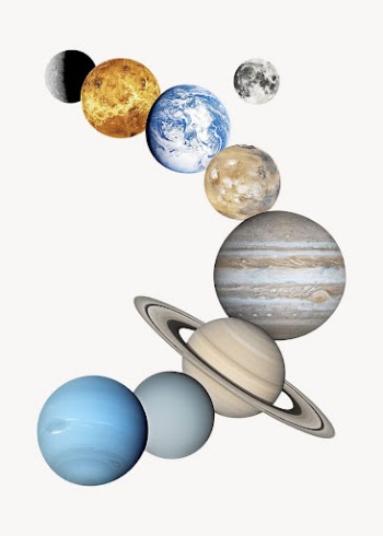 Solar system image, isolated on white | Free Photo - rawpixel