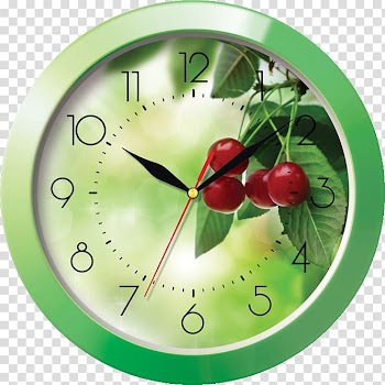 Solar term Green Clock Red Guyu, clock transparent background PNG clipart