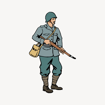Soldier clipart illustration psd. Free | Free PSD - rawpixel
