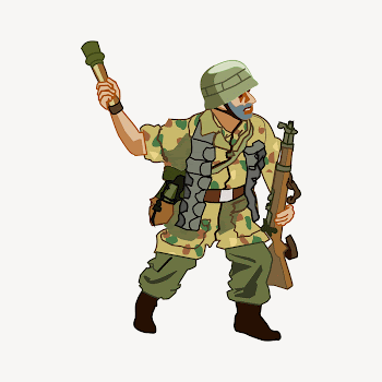 Soldier clipart illustration psd. Free | Free PSD - rawpixel