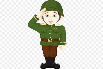 Soldier Salute Cartoon Military - Saluting soldiers 