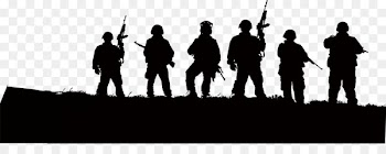 Soldier Silhouette Army Illustration - Black Army 