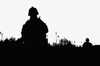 Soldier silhouette border collage element | Free PSD - rawpixel