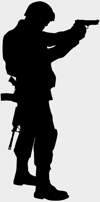 Soldier Silhouette Clip Art Image | Gallery Yopriceville - High ...