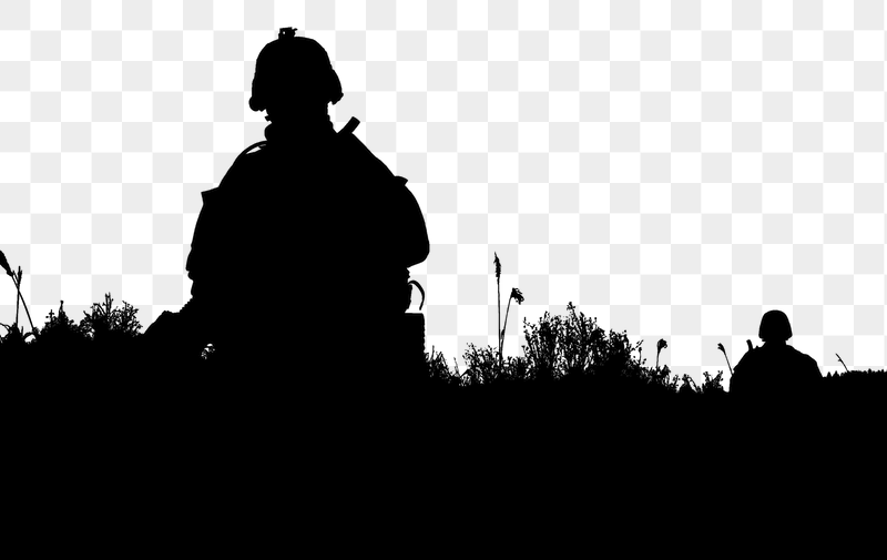 Soldier silhouette png border sticker, | Free PNG - rawpixel
