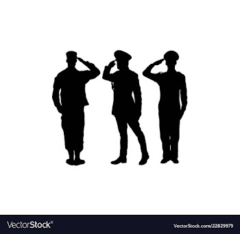  					Soldier silhouettes vector image														