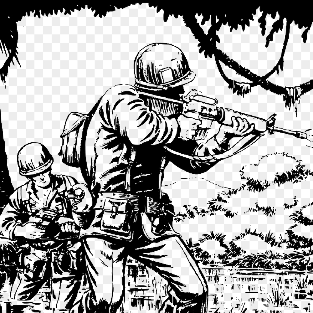 Soldiers with rifles on a mission | Free PNG - rawpixel