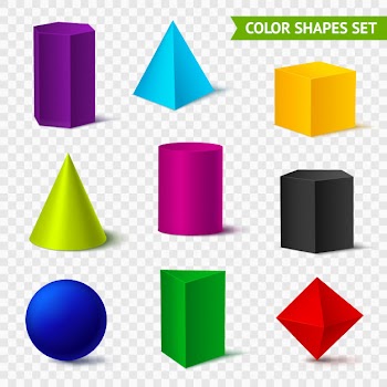 Solid body transparent set Free Vector